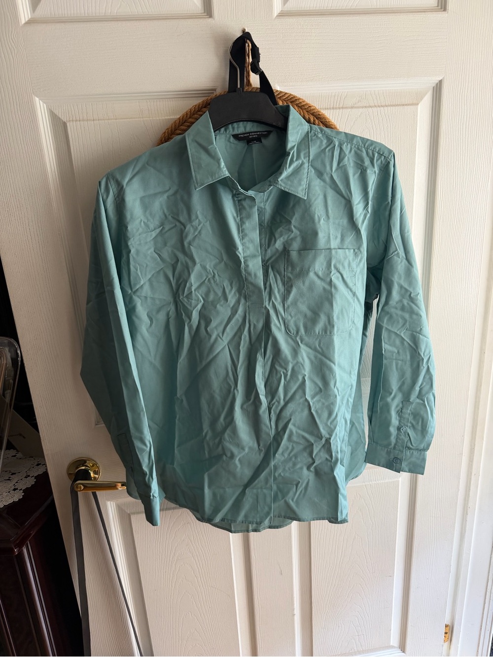 Women’s Light Teal Button-Up Shirt